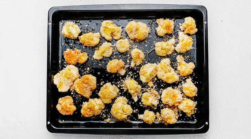 Цветная капуста в сухарях в духовке