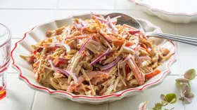 Салат Красное море с кальмарами