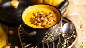Крем-суп из тыквы с кукурузой 