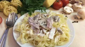 Рецепты со сливками, пастой и мясной гастрономией