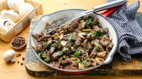 Простые рецепты с грибами и печенью
