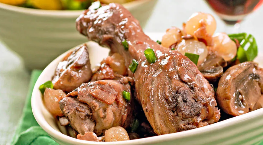 Петух в вине