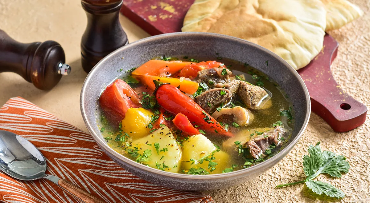 Рецепт шурпы в казане на костре с добавлением курдючного жира