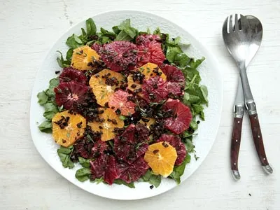 Салат с апельсинами