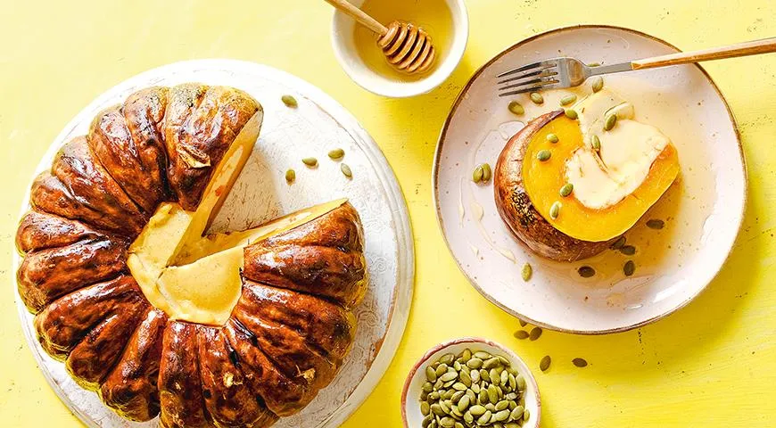 Тыква запеченная с кокосовым кремом