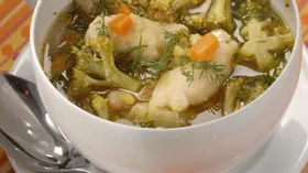Овощной суп с клецками