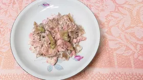 Салат из фасоли с курицей
