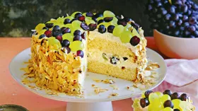 Торт с виноградом