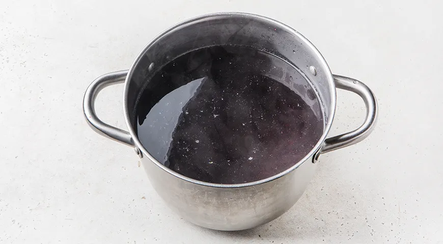 Кисель из варенья черной смородины