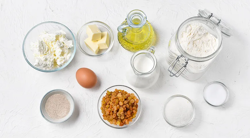 Творожные булочки без дрожжей