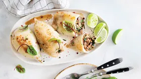 Рецепты с грибами, морепродуктами и лаймом
