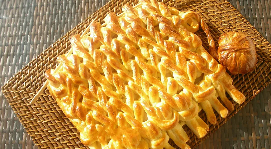 Яблочный пирог Бабушкин шарфик из хрущевского теста