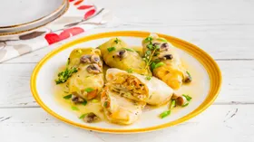 Постные голубцы с грибами и перловкой