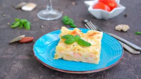 Лазанья с форелью