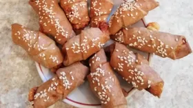 Рогалики с грушей