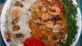 Рецепты с морепродуктами, томатами и соусом соевым