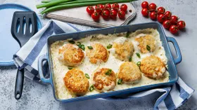 Куриные биточки в духовке
