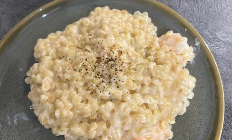 паста с креветками