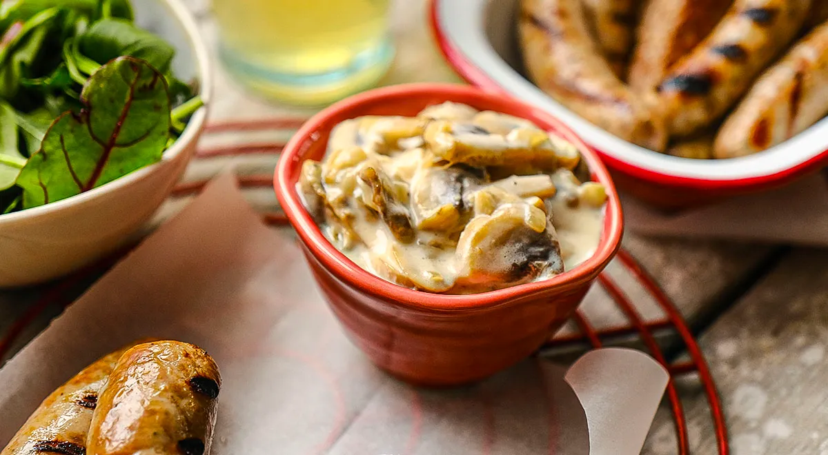 Рецепт грибного соуса на сливках и сухом белом вине