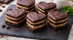 Пирожное «Сердечко» с кремом