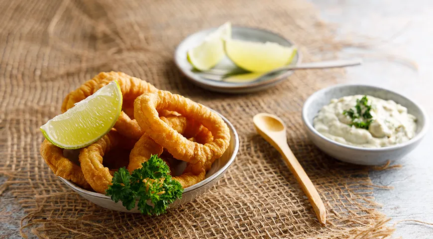 Кальмары в кляре