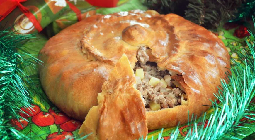 Национальное татарское блюдо бэлиш