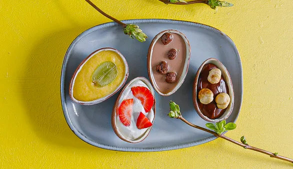 Шоколадные яйца с начинками