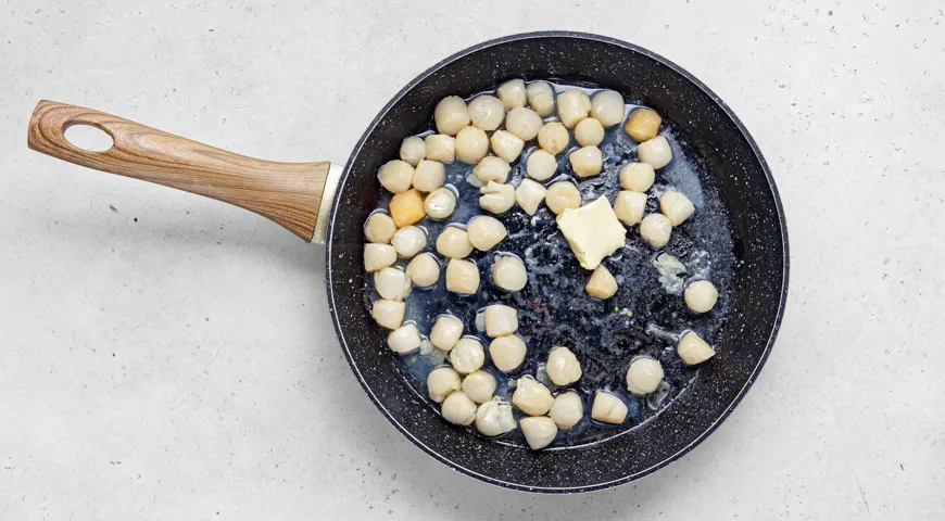 Гребешки в сливочном соусе