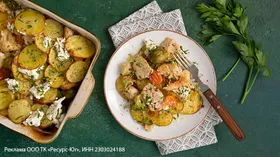 Картофельная запеканка с курицей