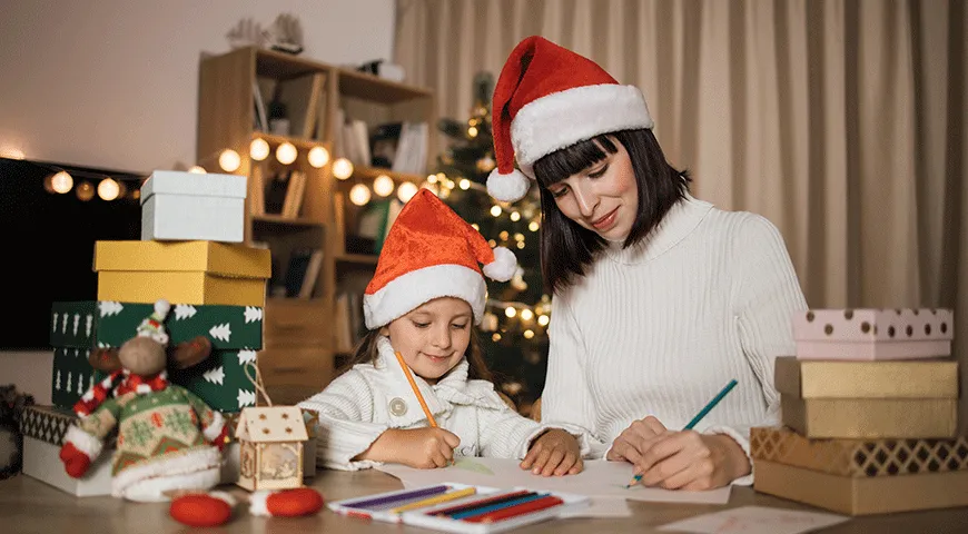 Письма Деду Морозу можно писать вместе с детьми