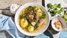 Хашлама из говядины с картошкой