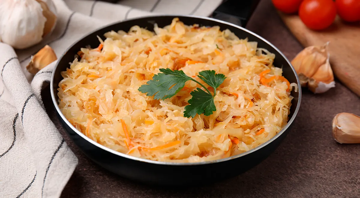 Рецепт жареной квашеной капусты