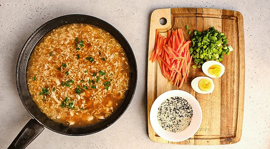 Рамен с курицей