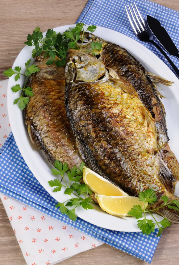 Жареный карась