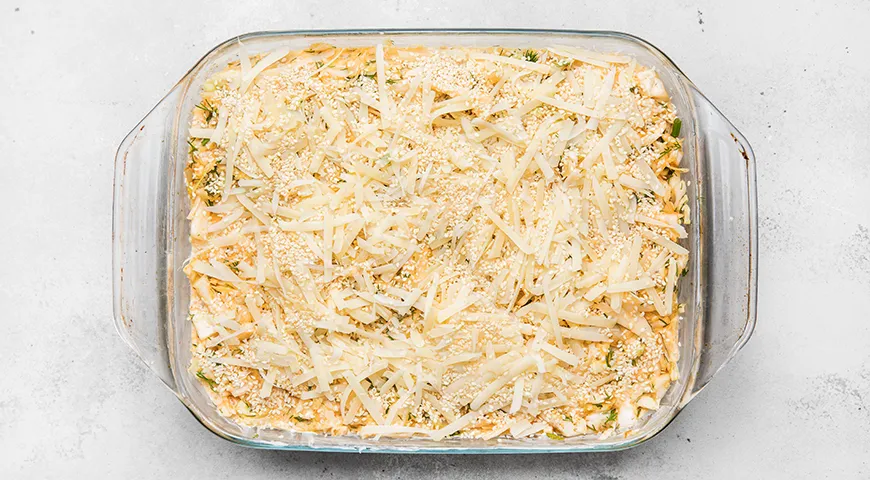 Запеканка с капустой и яйцом