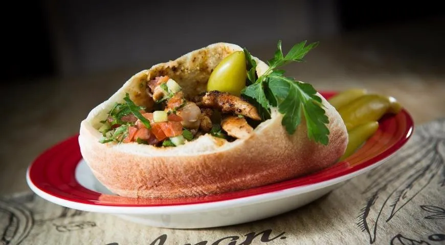 Рецепт шаурмы с курицей и тхиной