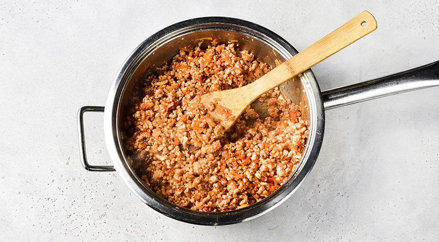 Макароны по-флотски с куриным фаршем