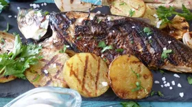 Рецепты с рыбой, маслом растительным и фруктами