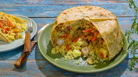 Шах-плов с курицей в лаваше