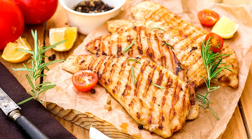 Классический метод приготовления свиного эскалопа — обжаривание на гриле