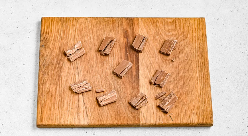 Банановые панкейки с шоколадом внутри