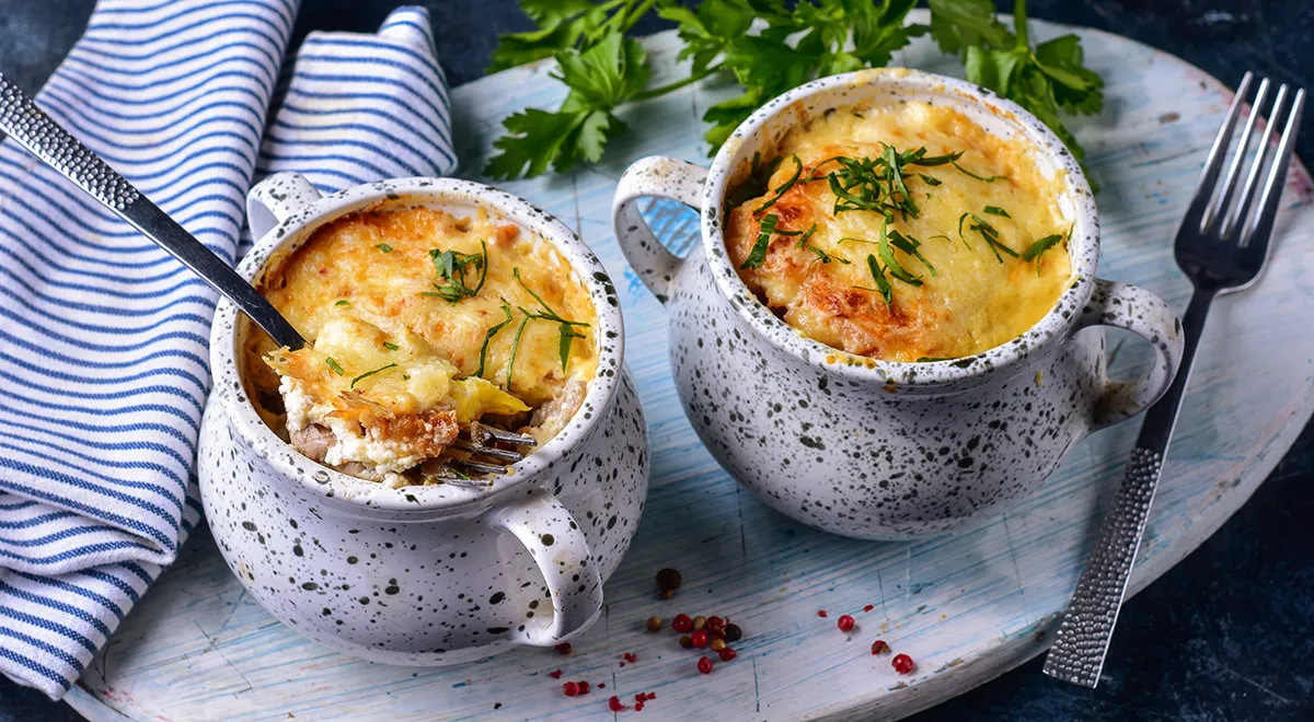 Драники в горшочках