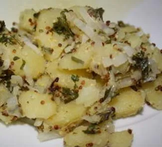 Горячий картофельный салат