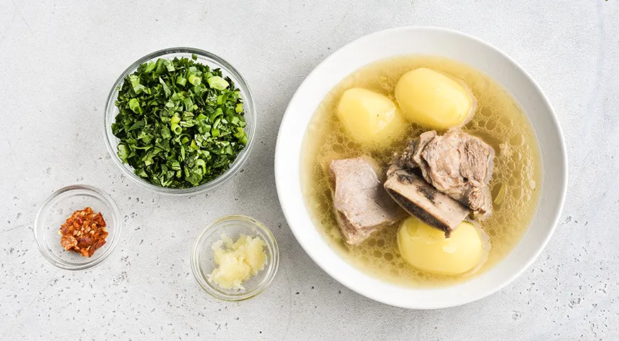 Хашлама из говядины с картошкой