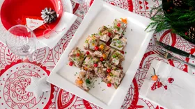 Холодец из говядины: красивая, праздничная подача