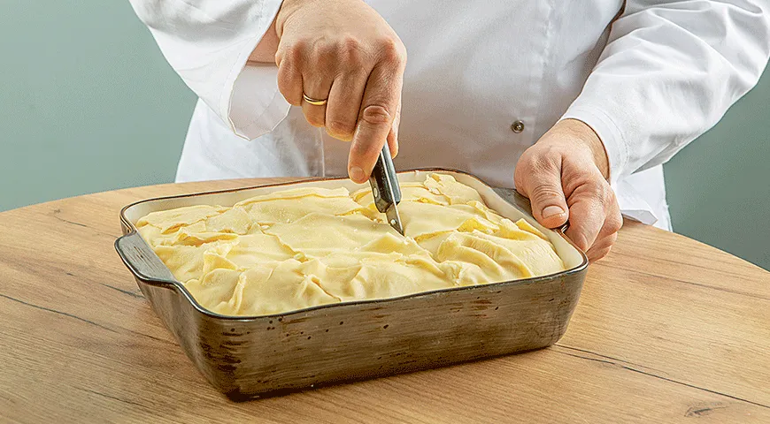 Ачма с двумя видами сыра