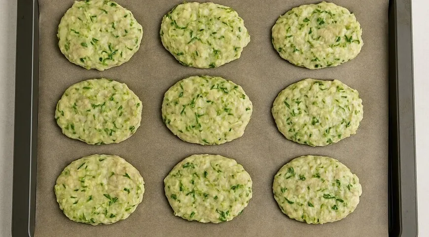 Кабачково-куриные оладьи