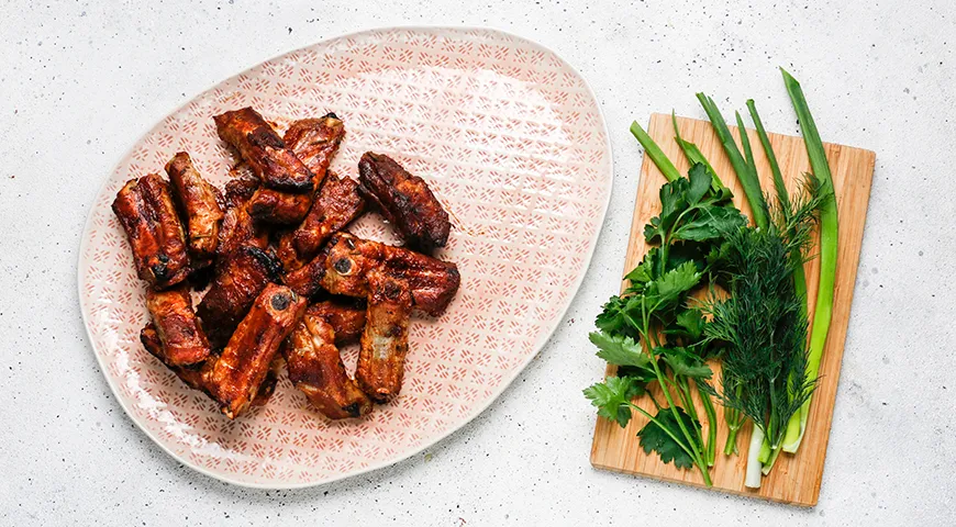 Свиные ребра в пиве