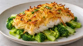 Рыба с хрустящей картофельной корочкой