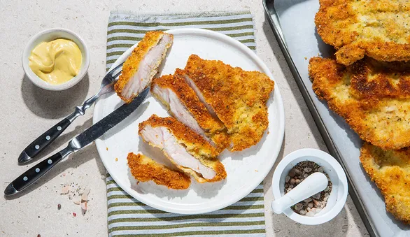 Отбивные в льезоне с сыром